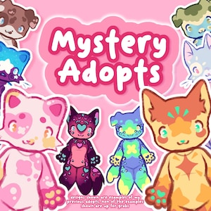Mystery Adopt - Gatcha willekeurig gegenereerde Furry Fursona adopteerbaar uniek origineel personage GEEN AI
