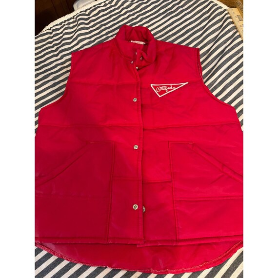Vintage Active Generation Red Puffer Vest Mens Medium Made in USA