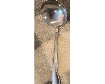 Vintage Gravy Ladle Chateau Handle Serving Spoon Silver