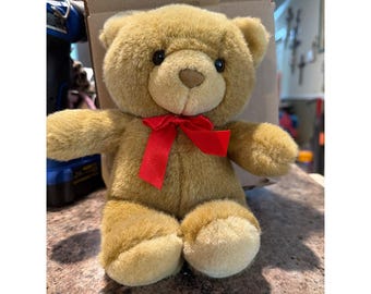 ハンドメイド テディベア ぬいぐるみ シュタイフによる手作り オリジナル 1880 テディベア レッド ボウ