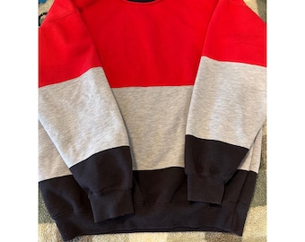 Bluza Hunt Club Vintage Colorblock w kolorze czerwonym, szarym i czarnym, męska, rozmiar M