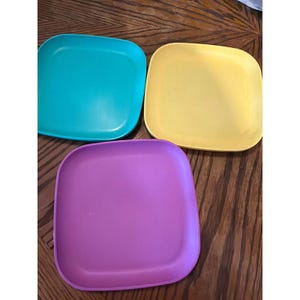 Tupperware Plates Square - Etsy