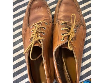 Mocasines Blucher de piel marrón para hombre de Sebago Campsides, fabricados en EE. UU.