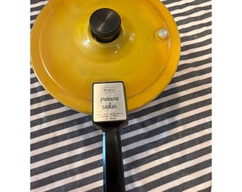 Vintage Sears Schnellkochtopf 620.46480 Ernte Gold Deckel 4qt Retro MCM Kochgeschirr