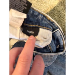 Wrangler Bostin Mens Slim Fit Light Wash Denim Jeans Blue Size 36 Cotton Spandex image 6