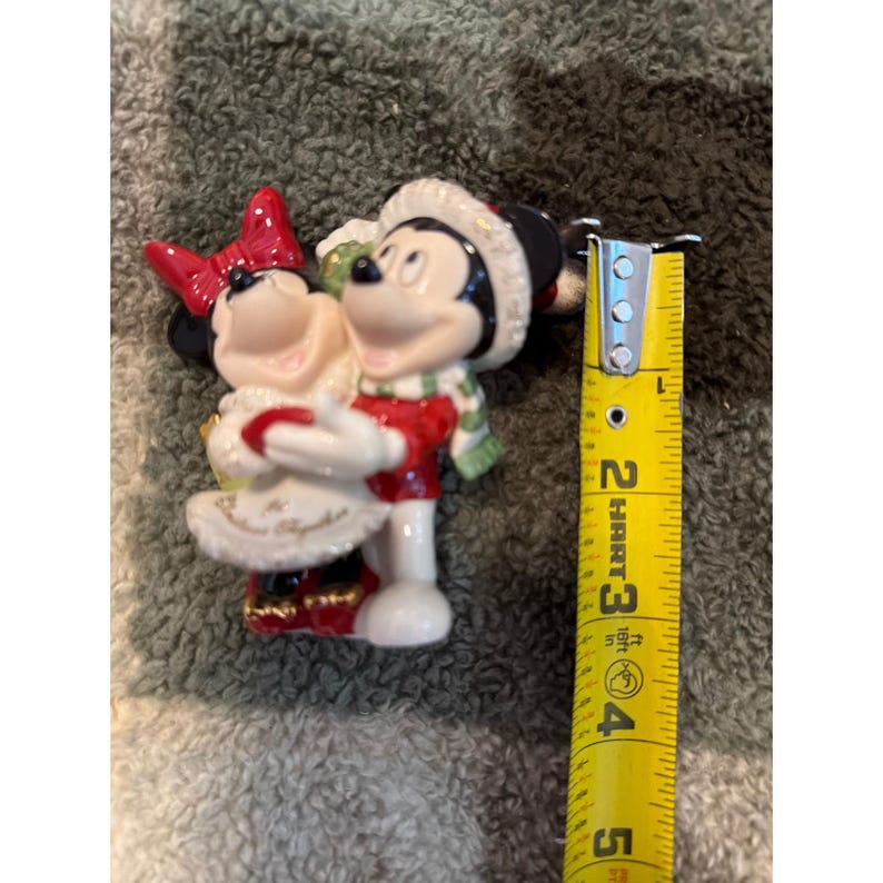 Lenox Disney Mickey Minnie Mouse 1st Christmas Together 2006 Figurine Porcelain image 2
