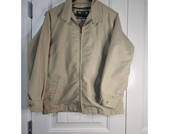 Vtg 50s 60s Excelled Brown Suede Leather Bomber Jacket Coat Esko