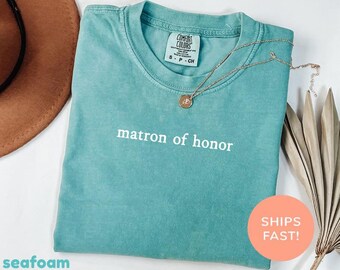 Camisa de madrina de honor Comfort Colors®, regalos para damas de honor, camisa para despedida de soltera, camisa para novias, camisa para despedida de soltera, camisa para boda