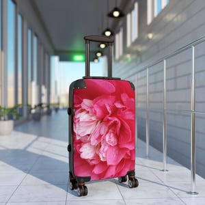 Floral Suitcase, Travel Luggage for Women, Vibrant Luggage, Spring Travel, Vacation Essentials, Stylish Carry-On