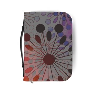 Bible Cover | Floral , Vibrant Design, Christian Gift, Religious Journal Case, Scripture Holder, Bible Protector