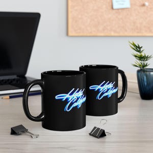 Hotel California Coffee Mug: Neon Design, Stylish Home & Office Decor