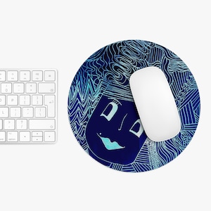 Playful Chic Mouse Pad: Unique Desk Accessory for Artists
