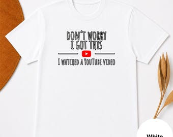 Funny YouTube Tutorial Shirt, DIY Humor Graphic Tee, Mechanic Gift Sweatshirt