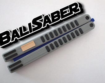 BaliSaber Butterfly Knife Trainer, 3d Printed Balisong, Bali, Fidget toy, Gift For Him, 3d Printed, Safe Butterfly Trainer