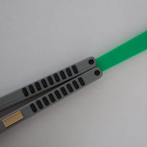BaliSaber Butterfly Knife Trainer, 3d Printed Balisong, Bali, Fidget toy, Gift For Him, 3d Printed, Safe Butterfly Trainer image 5