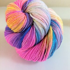 Hand-Dyed KALEIDOSCOPE Yarn S P A R K L E Y image 2