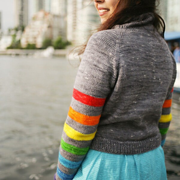 Double Rainbow Sweater Yarn Kit - Size Small, Medium, Large, 1X
