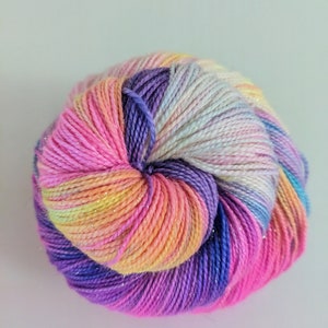 Hand-Dyed KALEIDOSCOPE Yarn S P A R K L E Y image 1