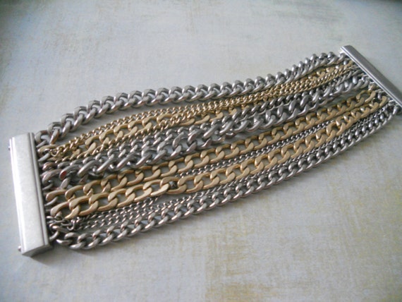 Chain Link Bracelet with Heavy Magnet Clasp ~ Bik… - image 2