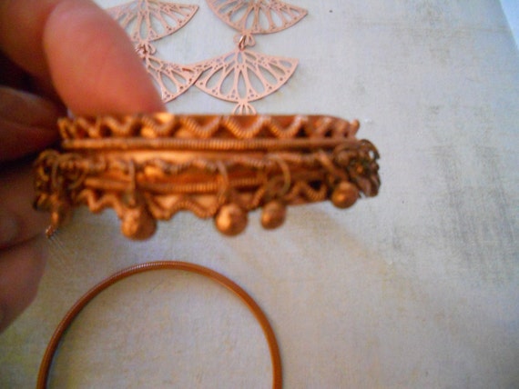 Copper Earrings Pairs and Bracelet - Perfect for … - image 4