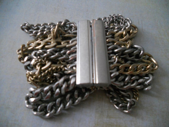 Chain Link Bracelet with Heavy Magnet Clasp ~ Bik… - image 4