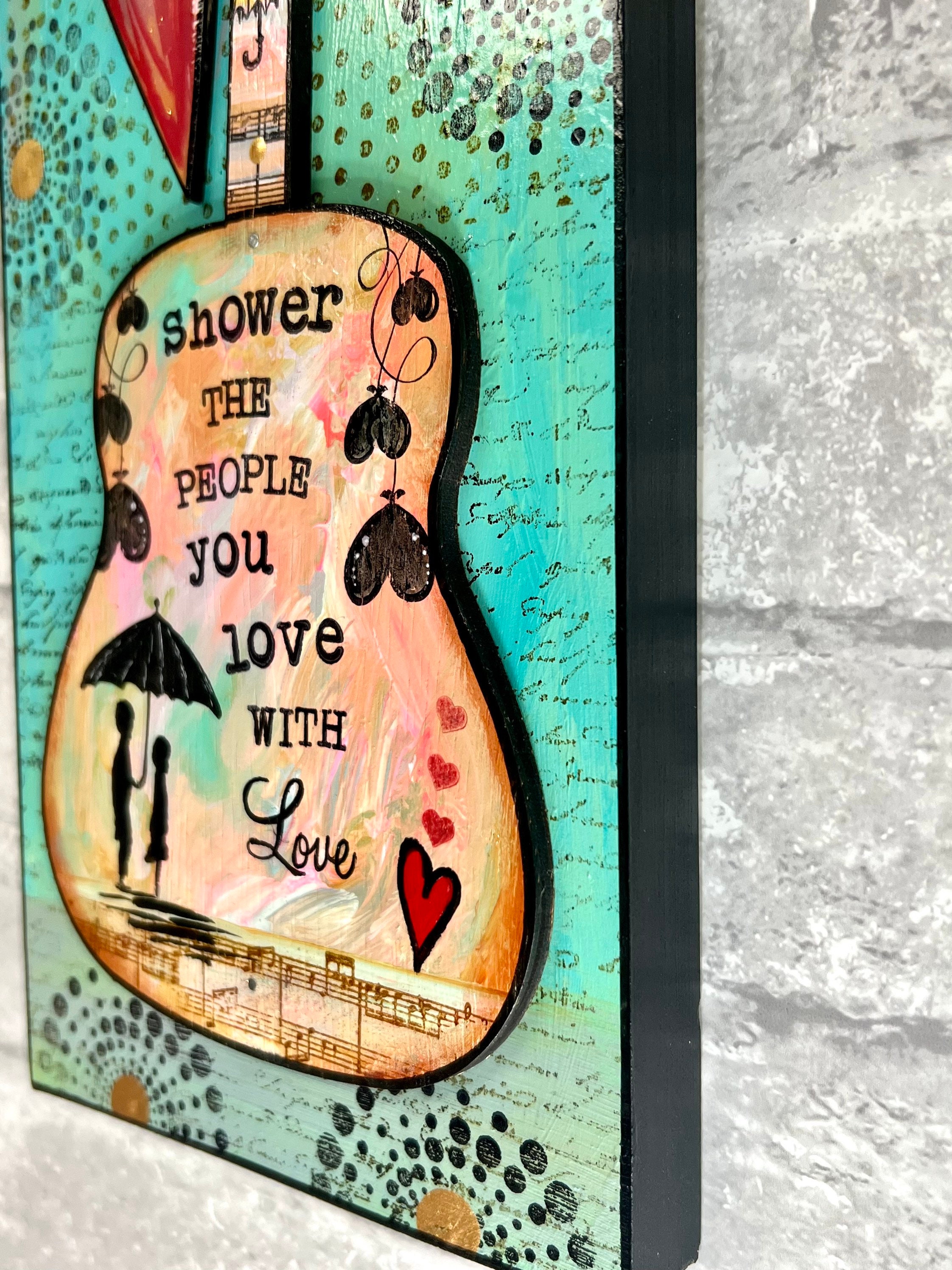 絵画　I love you …guitar 絵画I love you …guitar