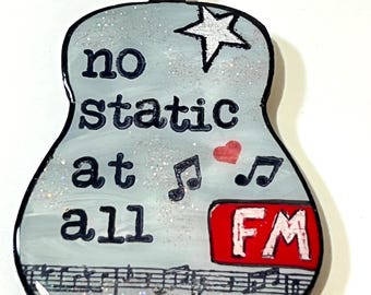 Steely Dan, Yacht Rock, guitar ornament, No Static at All, classic rock, gift for dad, small gift, husband, musician,