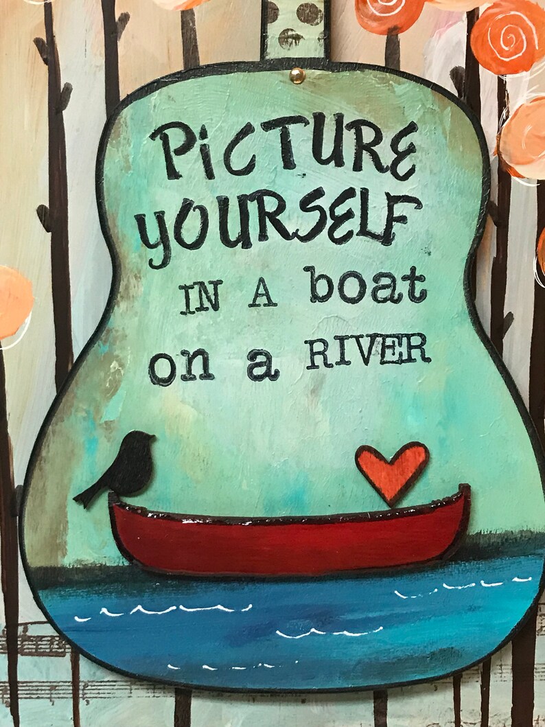 Lucy in the Sky With Diamonds Beatles Art Guitar Plaque Etsy