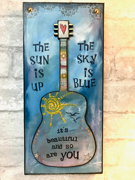 Beatles Art Music Inspired Guitar Dear Prudence You Are Etsy