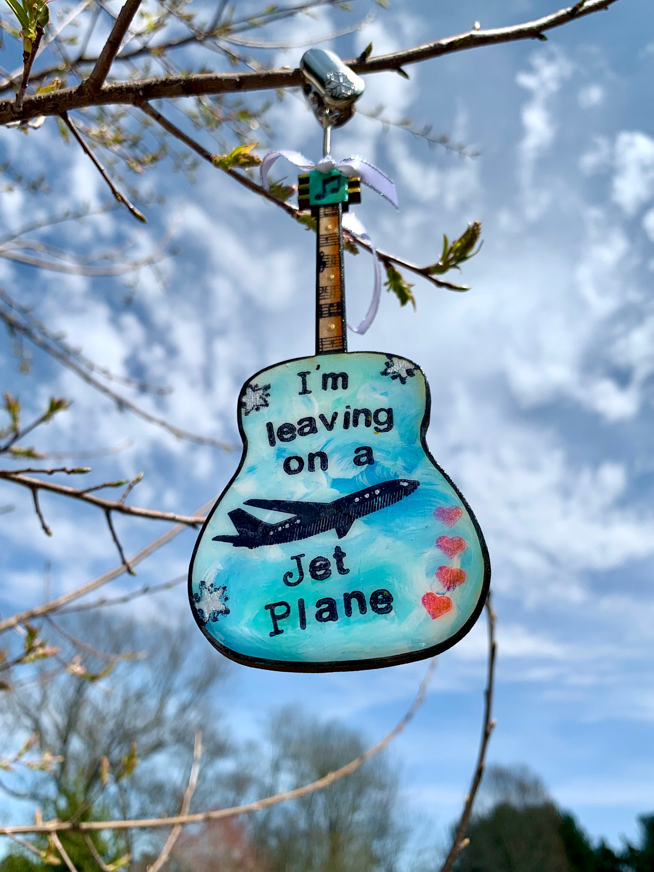 I'm Leaving on A Jet Plane, John Denver, Guitar Art, Guitar