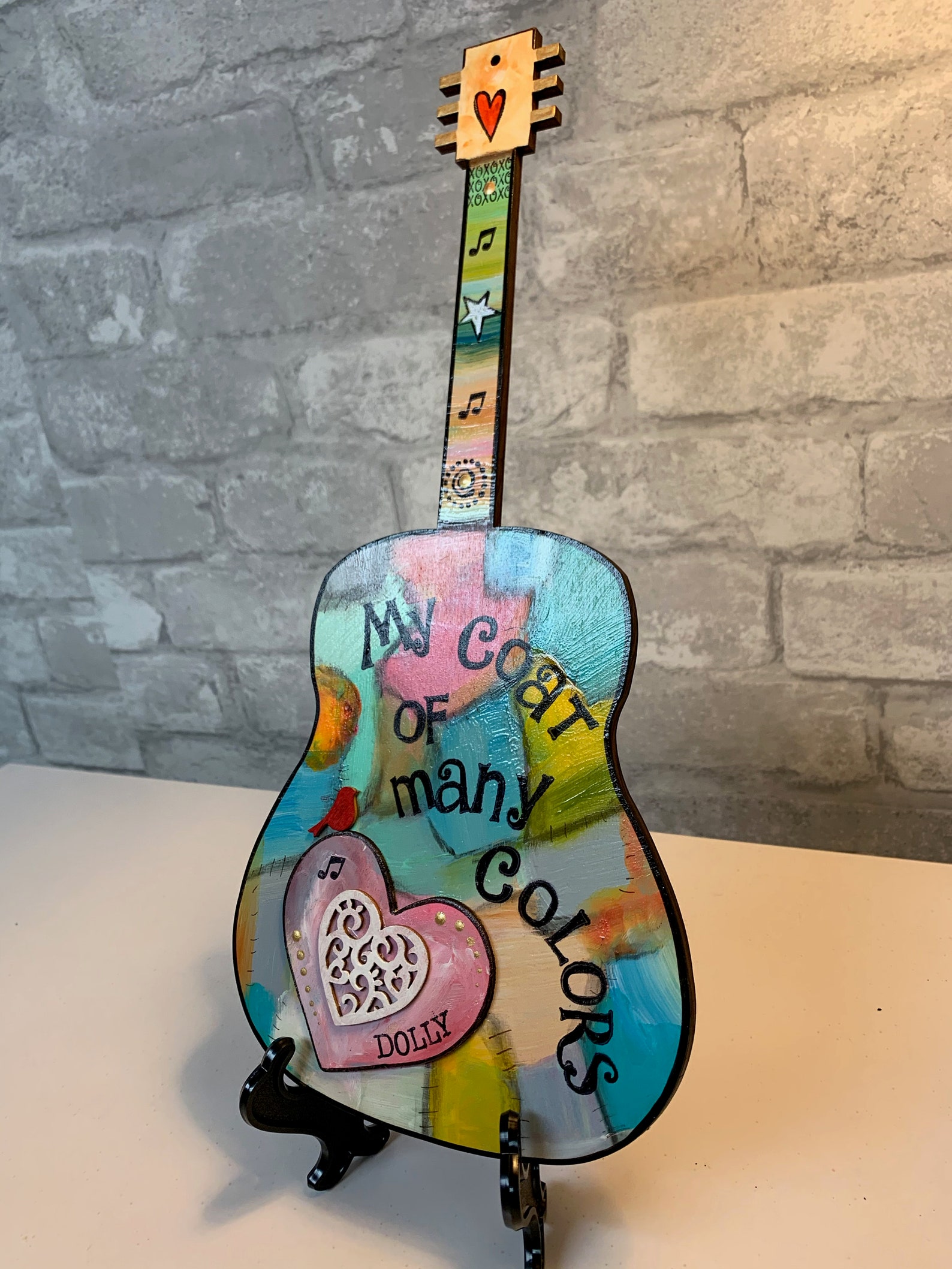 Dolly Parton Guitar Coat of Many Colors Music Gift Gift Etsy