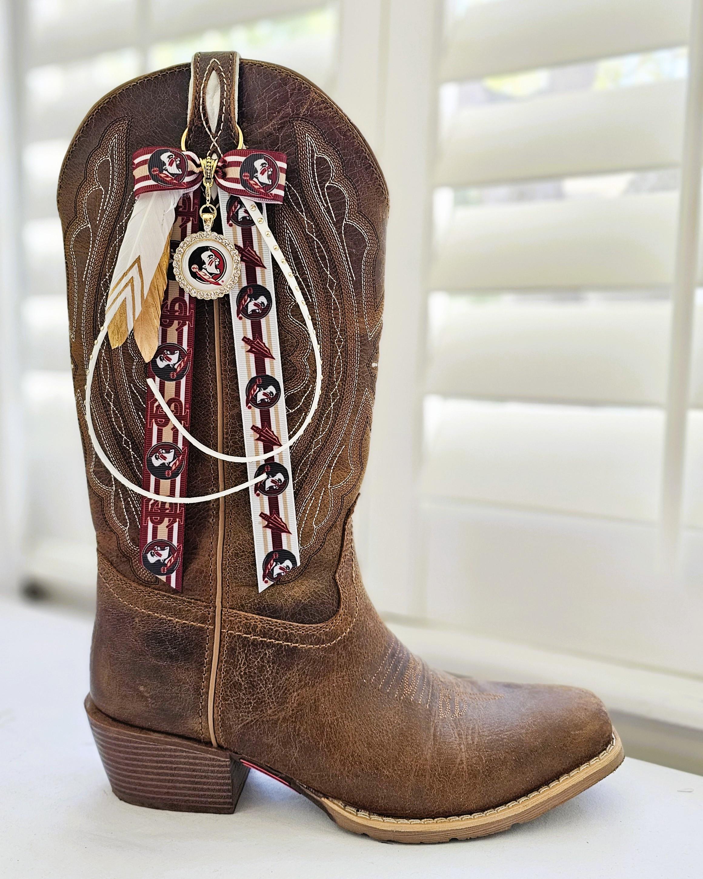 FSU Boot Bows – Florida State Seminoles Cowgirl Boot Accessories ...