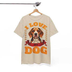 I Love my Dog tee , Beagle Lover gift, Dog Mom Gift, Dog Dad Gift  Beagle Owner Shirt, Pet Lover Tshirt, Animal Graphic Tee, Cute Dog Tee