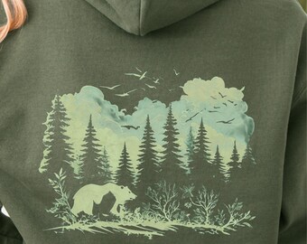 The Outdoors Hoodie! Size S-5XL, animal lovers gift, unisex hoodie, Camping sweater