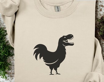 Dino-Chicken sweatshirt: gift for chicken lover, Size S-3XL, animal design