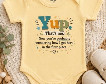 Funny Baby Onesie, Funny Baby Bodysuit, Cute Newborn Outfit, Baby Shower Gift