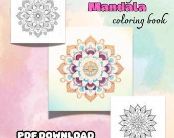 Enkel mandala-målarbok: Storstilade designer för vuxna och barn (PDF-nedladdning)