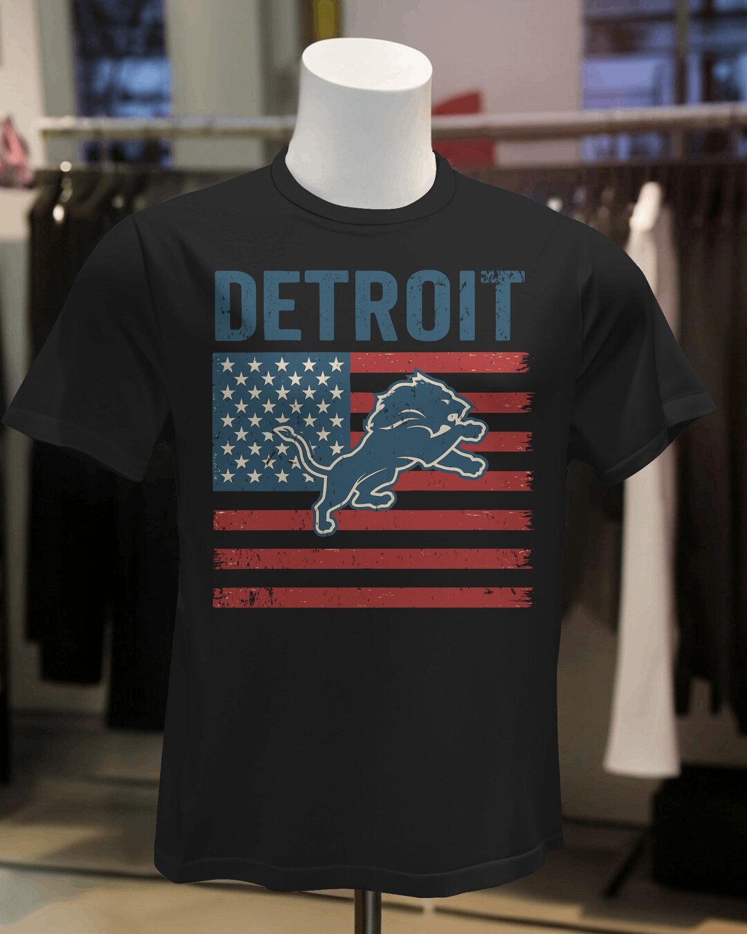Vintage Roaring Lion Digital Download With USA Flag – Bold Distressed ...