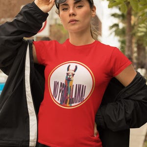 Llama Kreis Unisex Softstyle Shirt Kein Prob Lama Tee Alpaka Grafik Shirt Tierliebhaber Geschenk Lustig Grafik T-Shirt