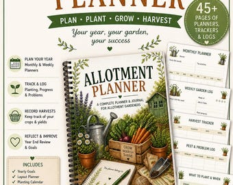 Allotment Planner Printable | Garden Journal PDF (Digital Download)