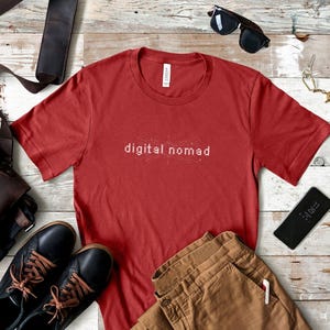 Digital Nomad T-Shirt: Minimalist Van Life, Work & Travel Tee image 4