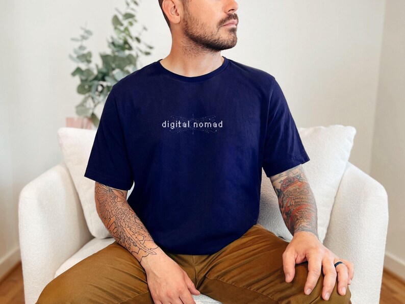 Digital Nomad T-Shirt: Minimalist Van Life, Work & Travel Tee image 6