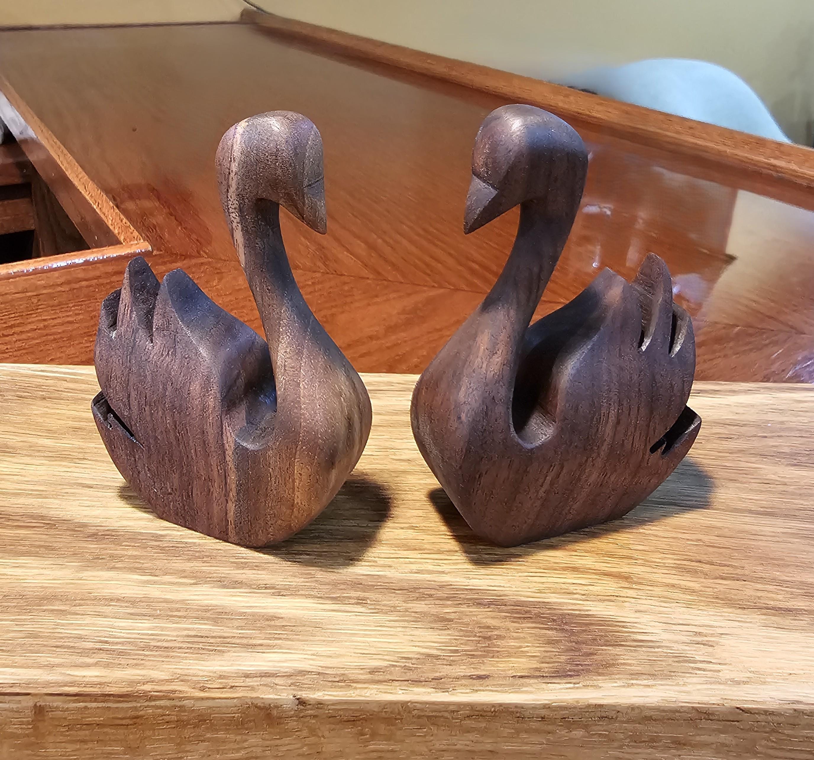 木彫りの白鳥 - Etsy 日本