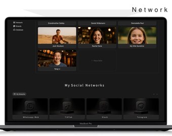 Notion Network Dashboard. A next-gen Notion system for contact and relationship management. Apple Studio quality · Visual · Efficient