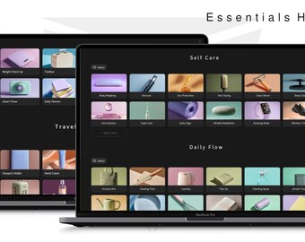 Notion Essentials Hub. A next-gen Notion system for daily life organization.Gallery with 40 products. 250+ images. Built for clarity