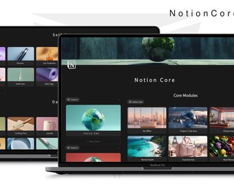 Notion Core Bundle – A next-gen Notion system for focus and health management | 24 prompts, 9 Systems, 750 images – AI-powered