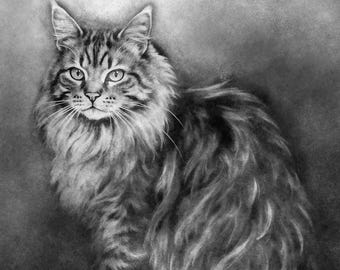 Personalized Pet Portrait Artwork from Photo Hand Drawn in a Modern Expressive Style Digital File or Canvas Print Custom Dog or Cat Art