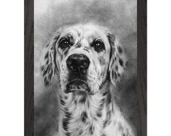 Custom Charcoal Pet Portrait, Realistic Dog Sketch from Photo, Black & White Dog Loss Memorial Gift, Personalized Pencil Cat Drawing Art