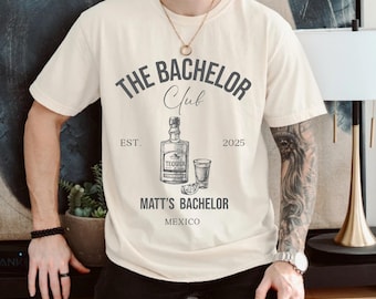 Bachelor Party Shirt For Groomsmen, Bachelor Club Shirt: Custom Location Tee, Comfort Colors® Style