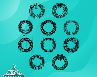 Wreath | SVG/DXF/EPS/Png Cut Files | Instant Download